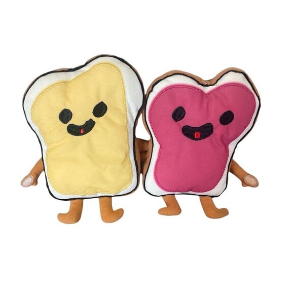 Ikea Sagoskatt 2021 Sandwich Friends Peanut Butter Jelly Plush Toy Stuffed PBJ - Picture 1 of 8